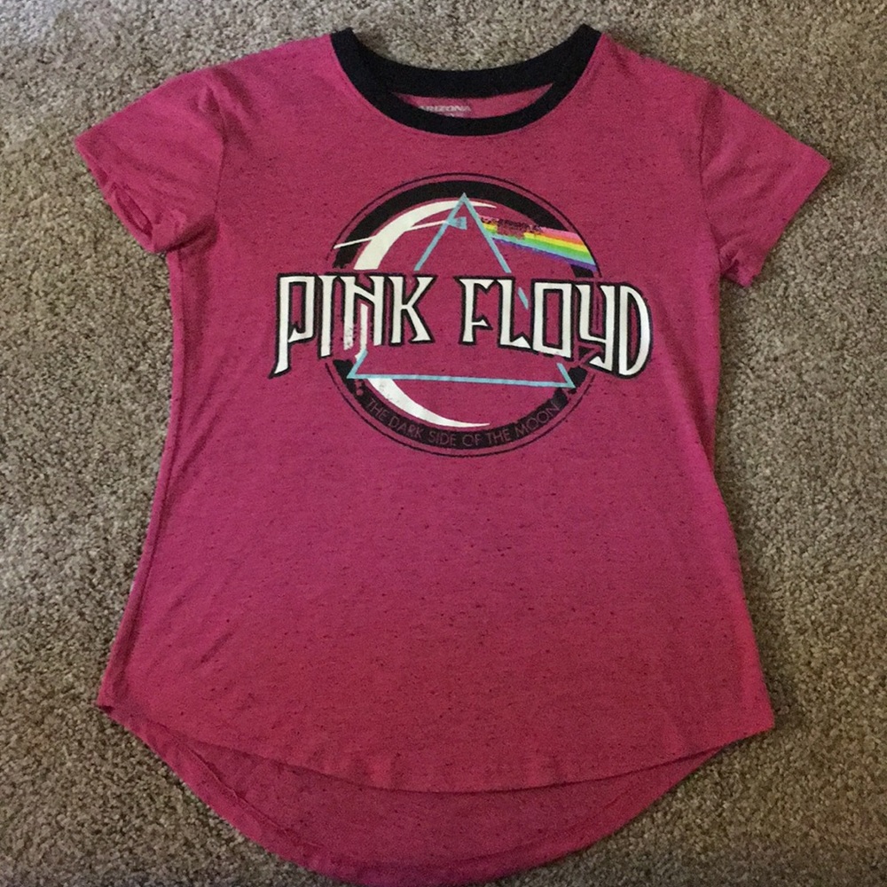 Pink with Black Heather Pink Floyd T-shirt